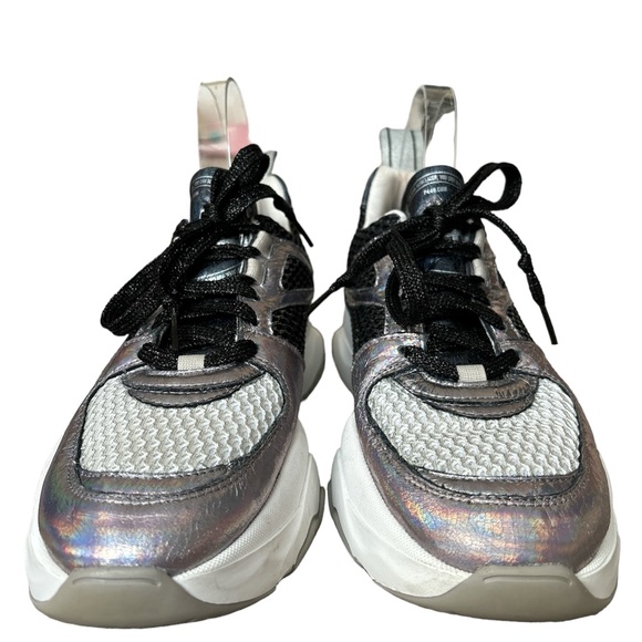 P448 Luke Iridescent Sneakers ( Made in Italy ) - size 39/ 8.5 Womens RETAIL$400 - Picture 3 of 11
